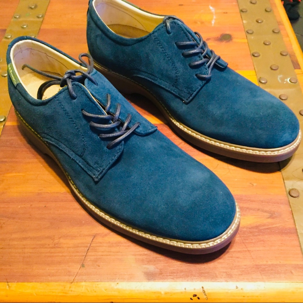 NIB Bass Pasadena Navy Suede Bucks | 9